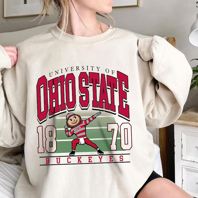 Vintage NCAA Ohio State EST 1870 Sweatshirt, Buckeyes Shirt, Ohio State University, Basketball, Football, College, Unisex T-shirt Sweater.jpg