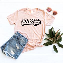 80s baby shirt, 40th birthday shirt, 1980 birthday party shirt, 80s vintage shirt
