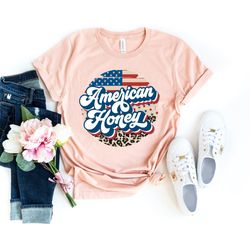 american honey shirt, cute 4th july shirt, retro american honey shirt, 4th of july, patriotic shirt