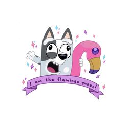 im the flamingo queen funny muffin png download