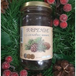 Pine cone jam, jar, 480 g