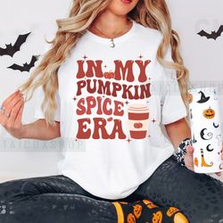in my pumpkin spice era shirt, retro fall vibes era shirt, in my pumpkin spice era shirt, pumpkin season, groovy fall sh