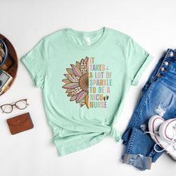 it takes a lot of sparkle to be a nicu nurse shirt, nicu nurse shirt, daisy shirt, nurses swaddle specialist, labor and