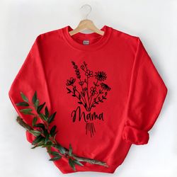 mama bouquet sweatshirt, mother's day sweatshirt, mama sweatshirt, motherhood sweatshirt, best mom sweatshirt, perfect m