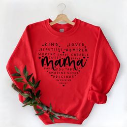 mama heart sweatshirt, mother's day sweatshirt, loved mama sweatshirt, best mom sweatshirt, perfect mother's day gift