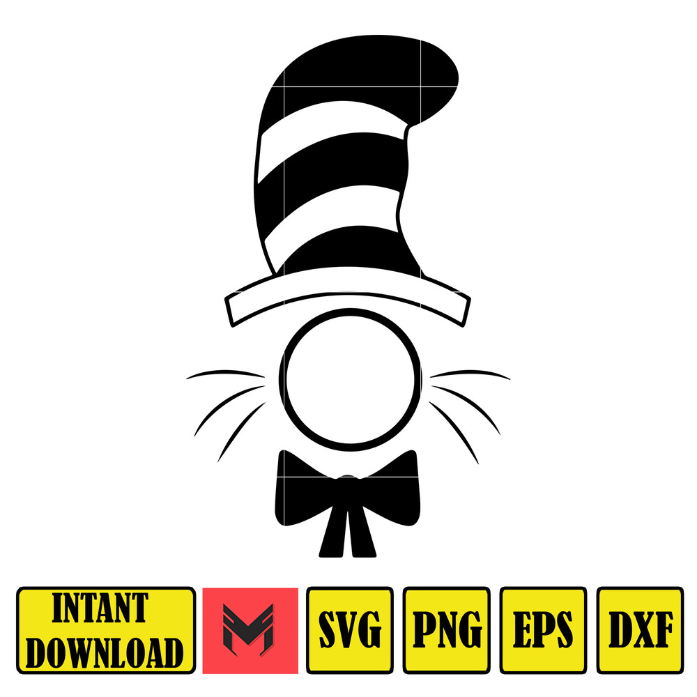 Dr Seuss Svg, Cat In The Hat SVG, Dr Seuss Hat SVG, Green Eggs And Ham Svg, Dr Seuss for Teachers Svg, Cricut, Thing Svg (182).jpg