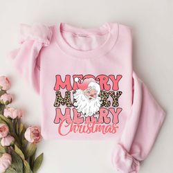 merry christmas sweatshirt, christmas santa crewneck, holiday clothing, christmas gifts, christmas family shirt, cute sa