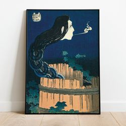 katsushika hokusai - the mansion of the plates japanese poster wall art