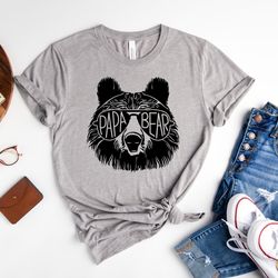 papa bear shirt, father's day shirt, gift for dad, daddy bear shirt, new dad shirt, father's day gift