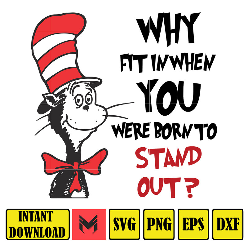 Dr Seuss Svg, Cat In The Hat SVG, Dr Seuss Hat SVG, Green Eggs And Ham Svg, Dr Seuss for Teachers Svg, Cricut, Thing Svg (200).jpg