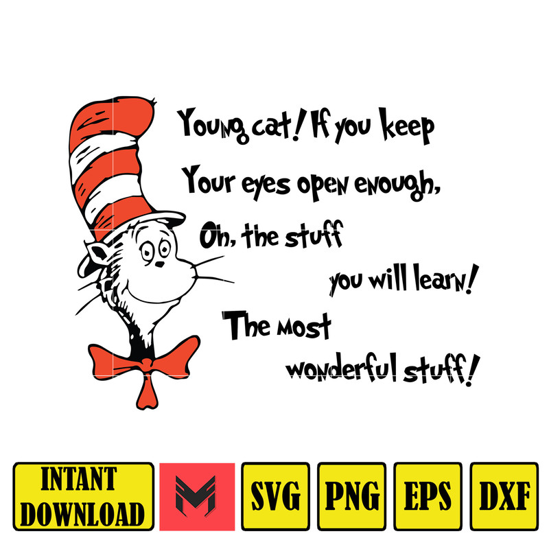 Dr Seuss Svg, Cat In The Hat SVG, Dr Seuss Hat SVG, Green Eggs And Ham Svg, Dr Seuss for Teachers Svg, Cricut, Thing Svg (208).jpg