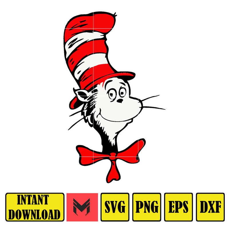 Dr Seuss Svg, Cat In The Hat SVG, Dr Seuss Hat SVG, Green Eggs And Ham Svg, Dr Seuss for Teachers Svg, Cricut, Thing Svg (285).jpg