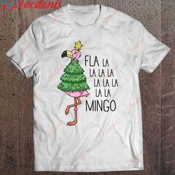 fla lamingo christmas gift kids birds funny flamingo essential t-shirt, christmas shirts mens wear love, share beauty