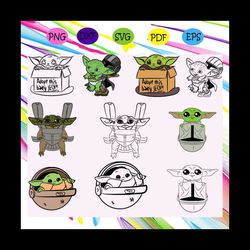 baby yoda svg bundle, baby yoda , yoda svg, yoda , baby yoda gift, baby yoda shirt, mandalorian bundle, for silhouette,