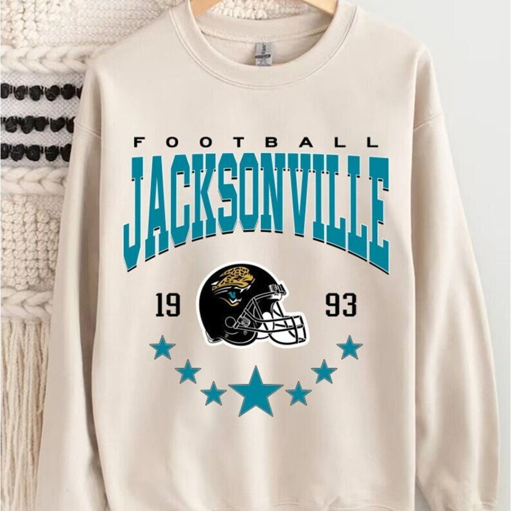 Retro Jacksonville Football Sweatshirt, Vintage Jacksonville Football Crewneck, Football Sweatshirt, Sunday Sweatshirt, Football Fan Gifts.jpg