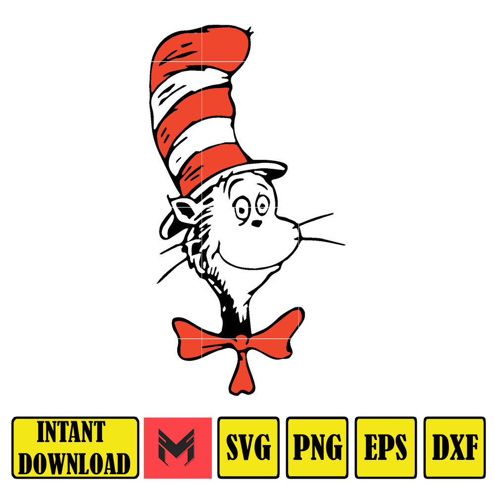 Dr Seuss Svg, Cat In The Hat SVG, Dr Seuss Hat SVG, Green Eggs And Ham Svg, Dr Seuss for Teachers Svg, Cricut, Thing Svg (341).jpg