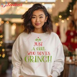 cozy grinch sweatshirt, unisex crewneck pullover  wear love, share beauty