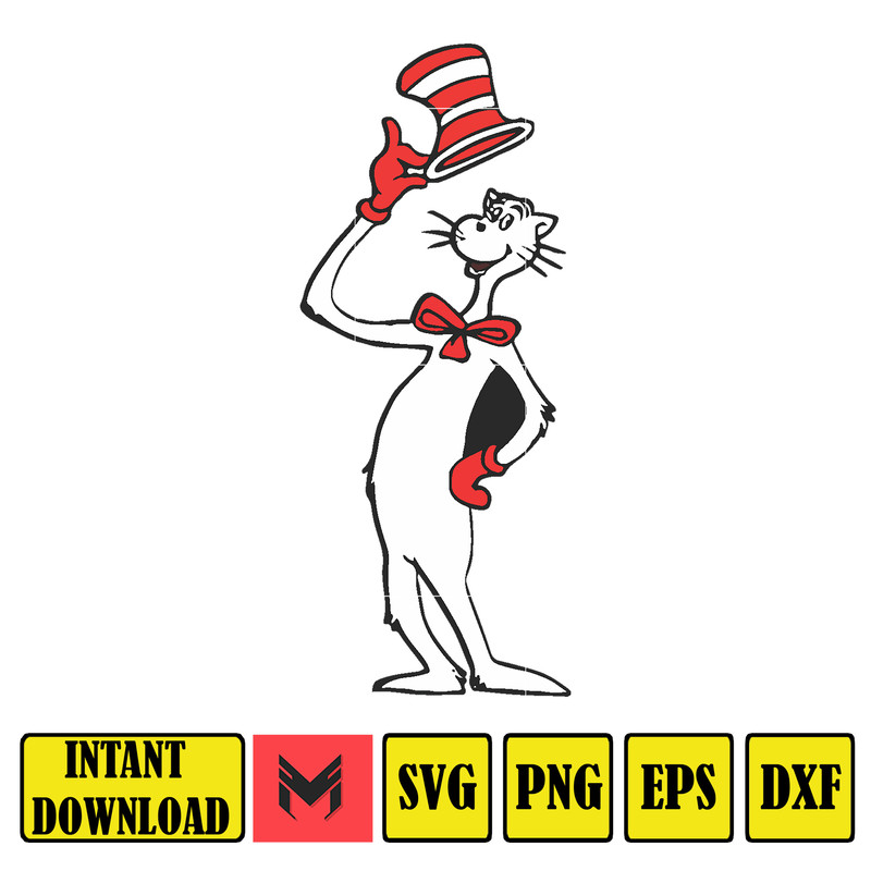 Dr Seuss Svg, Cat In The Hat SVG, Dr Seuss Hat SVG, Green Eggs And Ham Svg, Dr Seuss for Teachers Svg, Cricut, Thing Svg (352).jpg