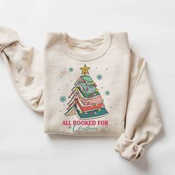 christmas book tree shirt, christmas gift for teacher, book lovers christmas gift, school christmas shirt, christmas swe