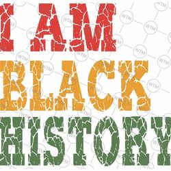 i am black history png, black history month png, african american png, sublimation design