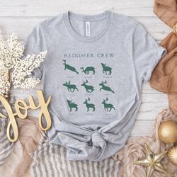 christmas reindeer shirt, christmas shirt, christmas reindeer crew shirt, reindeer shirt, women's christmas ,christmas g