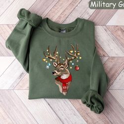 christmas reindeer sweatshirt, retro christmas shirt, womens christmas shirt, holiday sweaters, christmas gifts, xmas ts