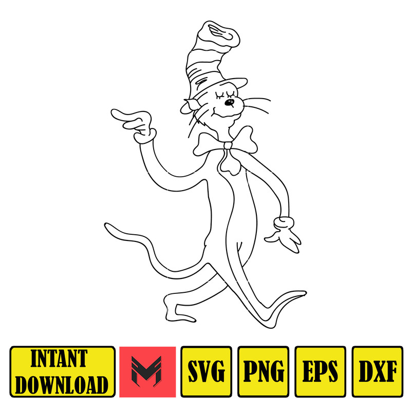 Dr Seuss Svg, Cat In The Hat SVG, Dr Seuss Hat SVG, Green Eggs And Ham Svg, Dr Seuss for Teachers Svg, Cricut, Thing Svg (372).jpg