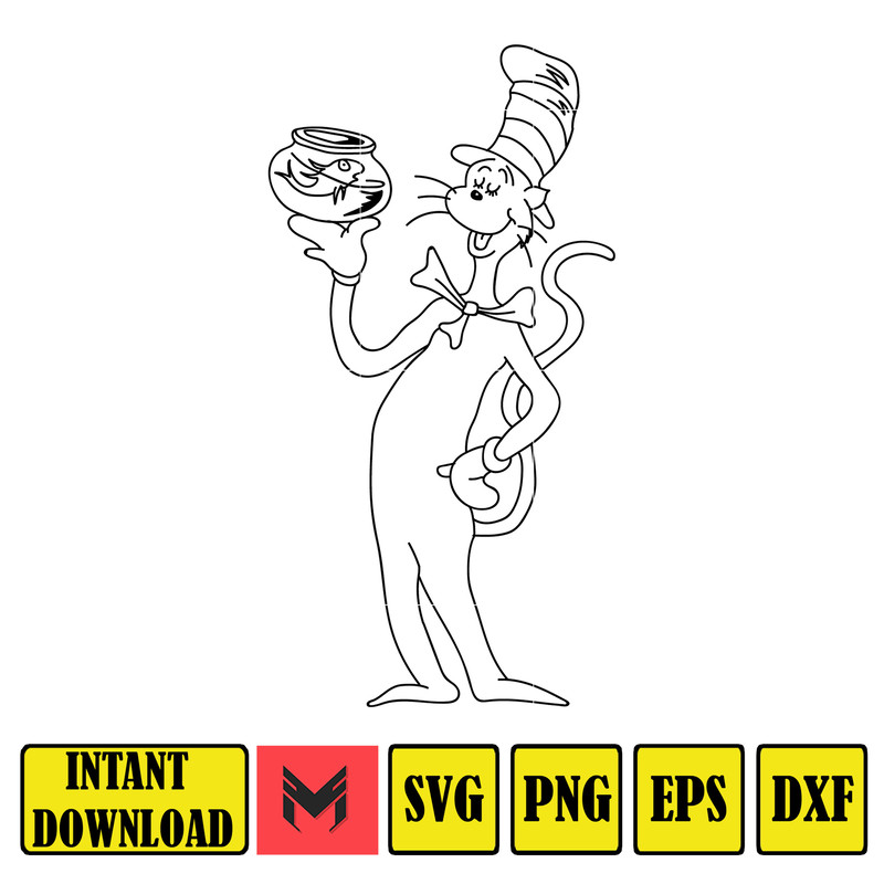 Dr Seuss Svg, Cat In The Hat SVG, Dr Seuss Hat SVG, Green Eggs And Ham Svg, Dr Seuss for Teachers Svg, Cricut, Thing Svg (375).jpg
