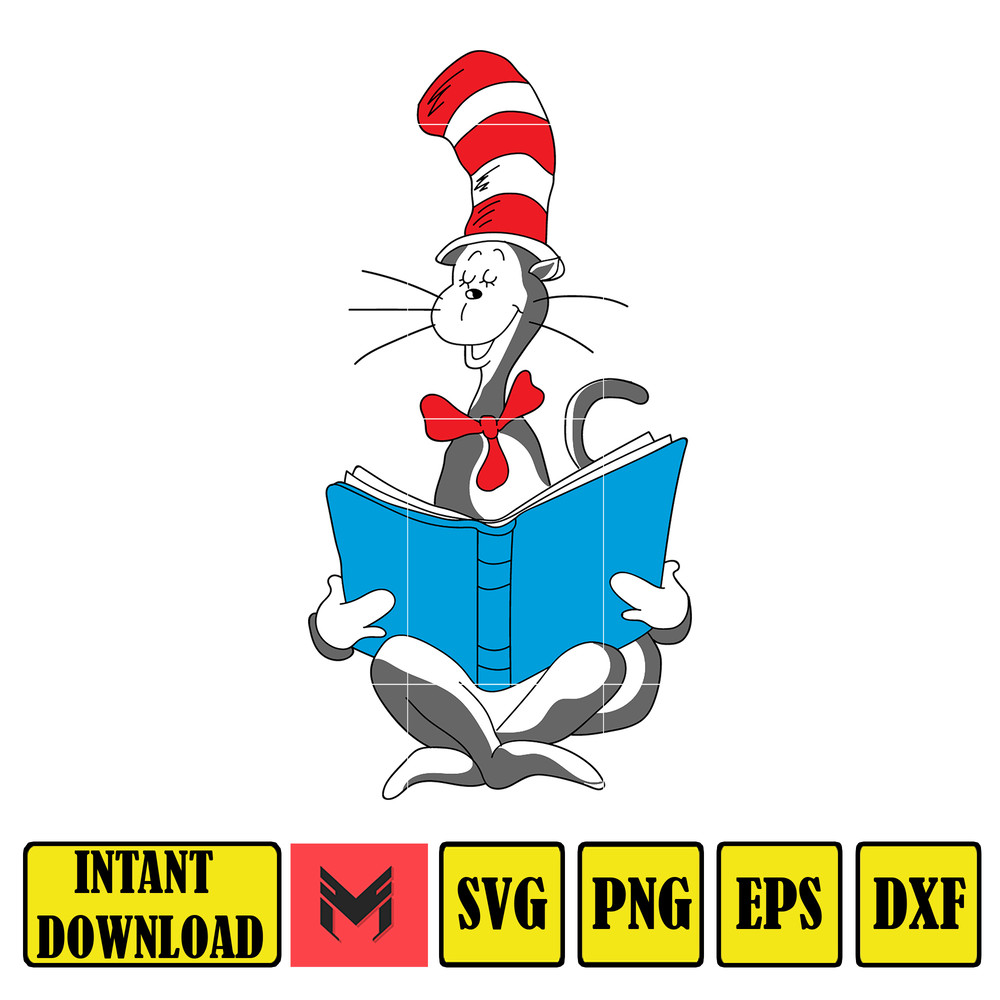Dr Seuss Svg, Cat In The Hat SVG, Dr Seuss Hat SVG, Green Eggs And Ham Svg, Dr Seuss for Teachers Svg, Cricut, Thing Svg (376).jpg