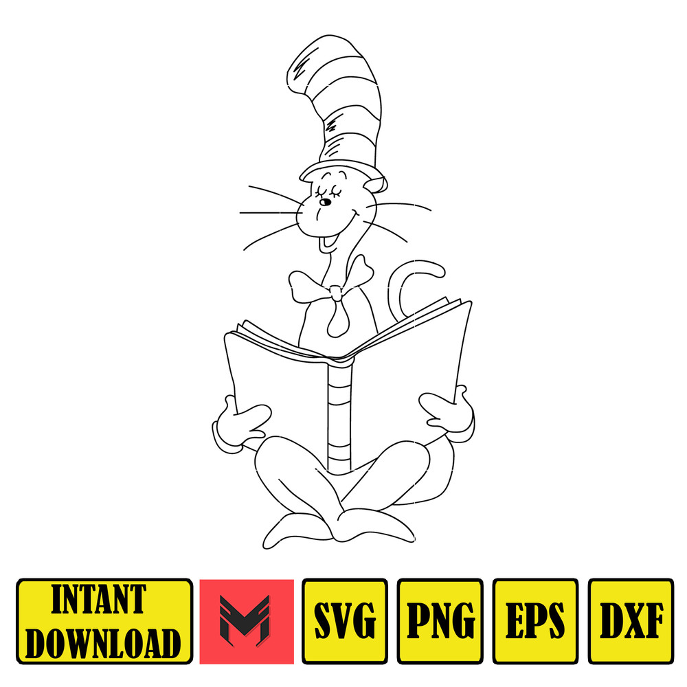 Dr Seuss Svg, Cat In The Hat SVG, Dr Seuss Hat SVG, Green Eggs And Ham Svg, Dr Seuss for Teachers Svg, Cricut, Thing Svg (377).jpg