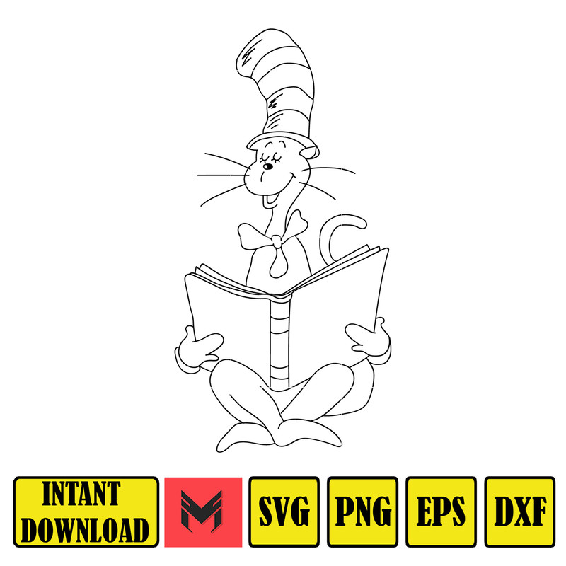 Dr Seuss Svg, Cat In The Hat SVG, Dr Seuss Hat SVG, Green Eggs And Ham Svg, Dr Seuss for Teachers Svg, Cricut, Thing Svg (377).jpg