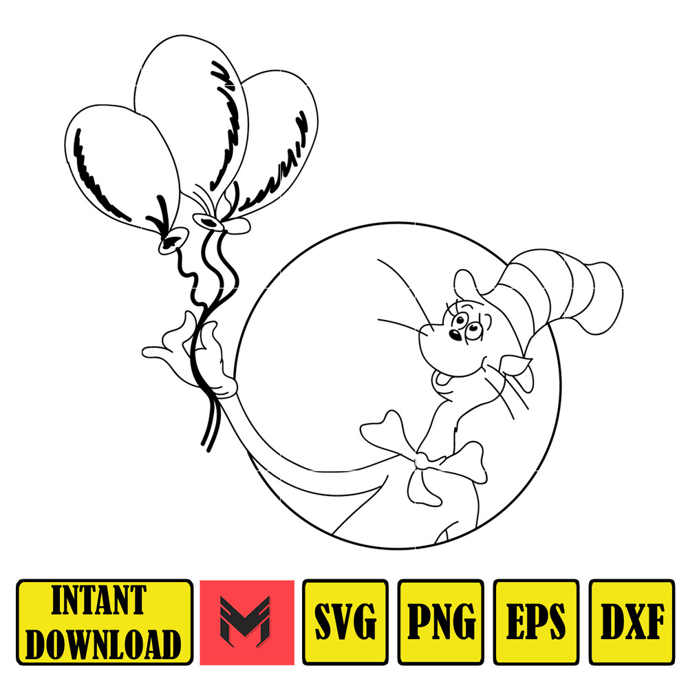 Dr Seuss Svg, Cat In The Hat SVG, Dr Seuss Hat SVG, Green Eggs And Ham Svg, Dr Seuss for Teachers Svg, Cricut, Thing Svg (380).jpg