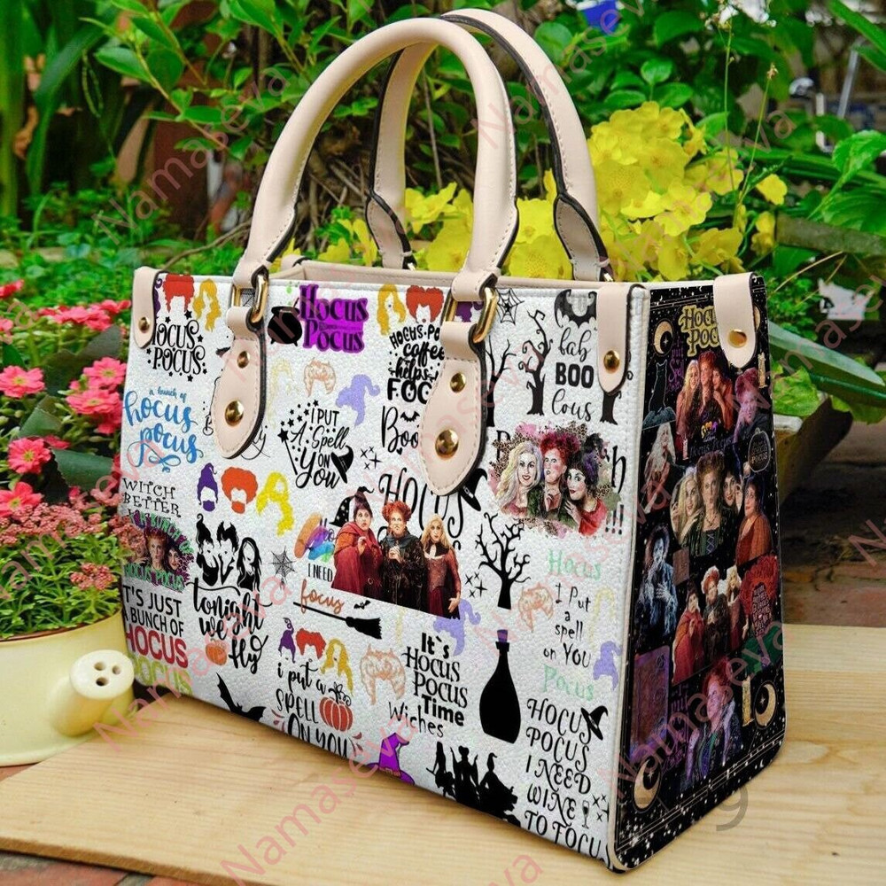 Hocus Pocus Handbag, Halloween Leather Handbag, Haloween Handbag,Horror Movie Characters Bag,Woman Shoulder Bag,Crossbody Bag, Movie handbag.jpg