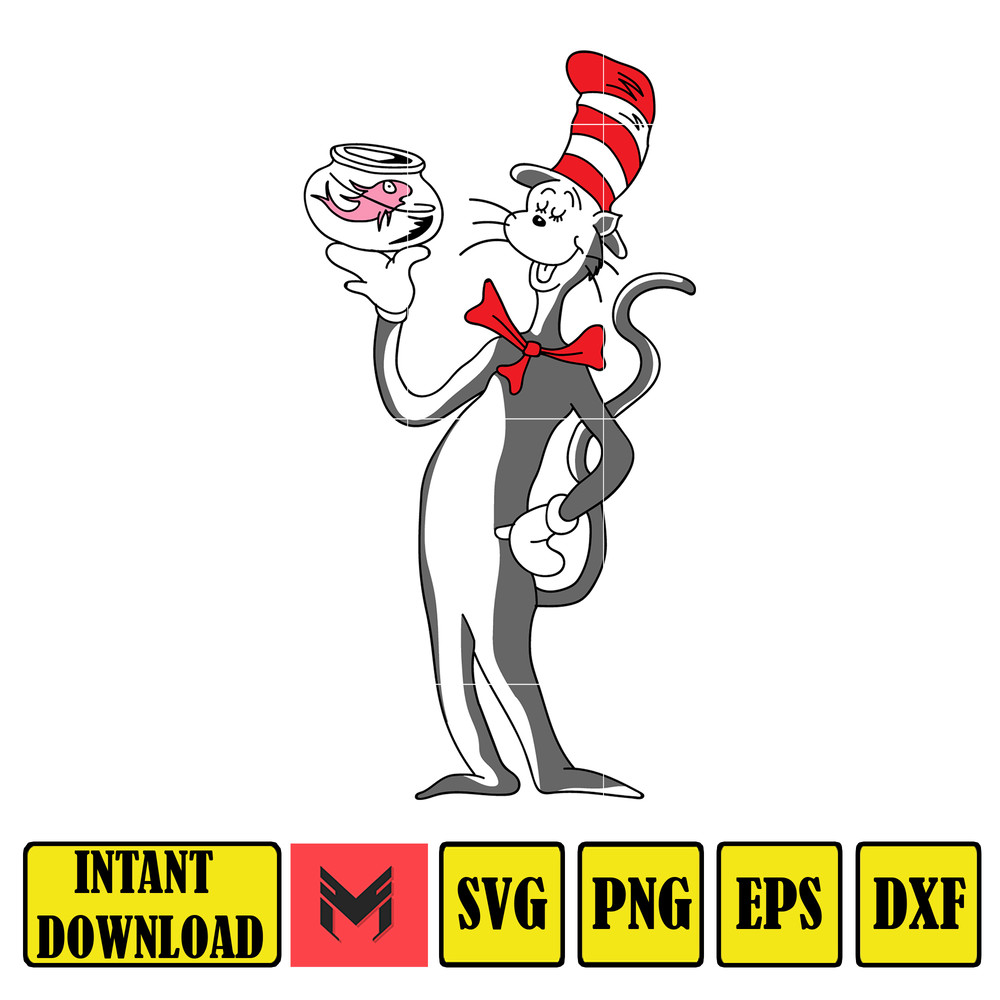 Dr Seuss Svg, Cat In The Hat SVG, Dr Seuss Hat SVG, Green Eggs And Ham Svg, Dr Seuss for Teachers Svg, Cricut, Thing Svg (383).jpg