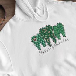 dentist st patricks day four leaf clover shirt