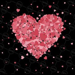 love heart graphic valentine's day for womens girls png, love heart valentine day png, happy valentine day png, digital