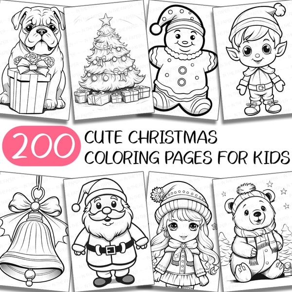 200 Cute Christmas Coloring Pages for Kids | Animal Book Chi | Inspire Uplift 200-cute-christmas-coloring-pages-for-kids-animal-book-chi-inspire-uplift
