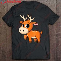 cute baby reindeer - christmas animal rudolph t-shirt, kids family christmas shirts wear love, share beauty
