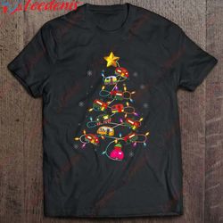 funny camping merry christmas tree camper snowman rv lights shirt, short sleeve kids christmas shirts family wear love,
