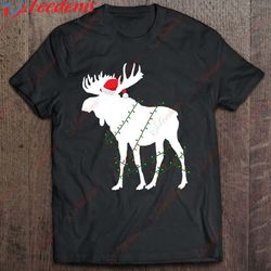 funny chirstmas - merry christmoose moose shirt, plus size womens christmas clothing wear love, share beauty