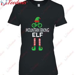 funny christmas elf for mountain biker shirt, plus size womens christmas sweaters wear love, share beauty