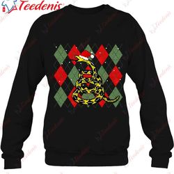 funny christmas gadsden snake ugly sweater shirt, plus size ladies christmas sweaters wear love, share beauty