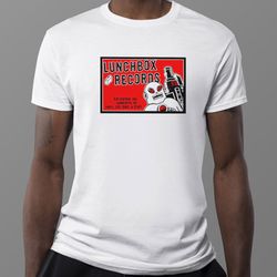 lunchbox records 825 central ave shirt, ladies tee