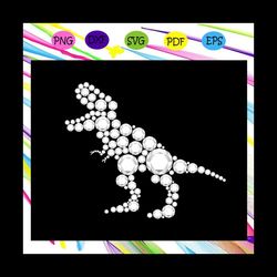 dot trex dinosaur, trex, trex svg, dinos, dino, trex lover svg, trex lover party, trex lover birthday, trex silhouette,