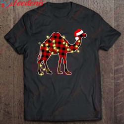 funny christmas light camel red plaid family xmas gifts shirt, christmas sweaters family wear love, share beauty