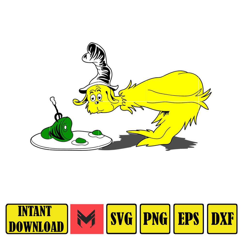 Dr Seuss Svg, Cat In The Hat SVG, Dr Seuss Hat SVG, Green Eggs And Ham Svg, Dr Seuss for Teachers Svg, Cricut, Thing Svg (500).jpg