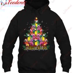 cute parrot bird christmas tree family xmas pajama matching t-shirt, christmas shirts family cheap wear love, share bea