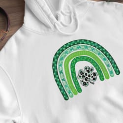 shamrock leopard rainbow st patricks day shirt