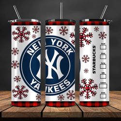 New York Yankees Png,Christmas MLB Tumbler Png , MLB Christmas Tumbler Wrap 07