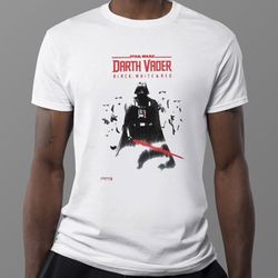 star wars darth vader black white red shirt, ladies tee